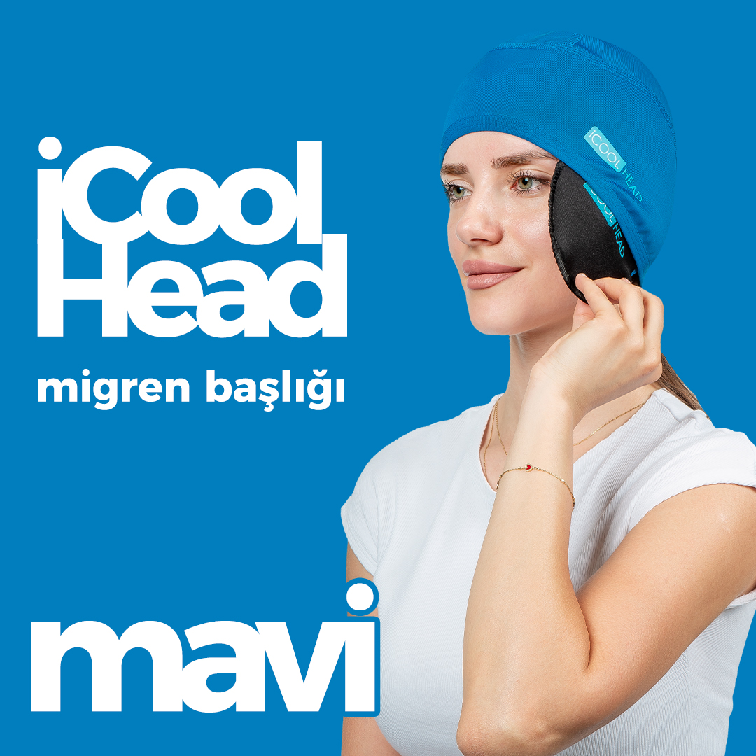 iCool Head Baş Ağrısı Rahatlatma Başlığı - Mavi