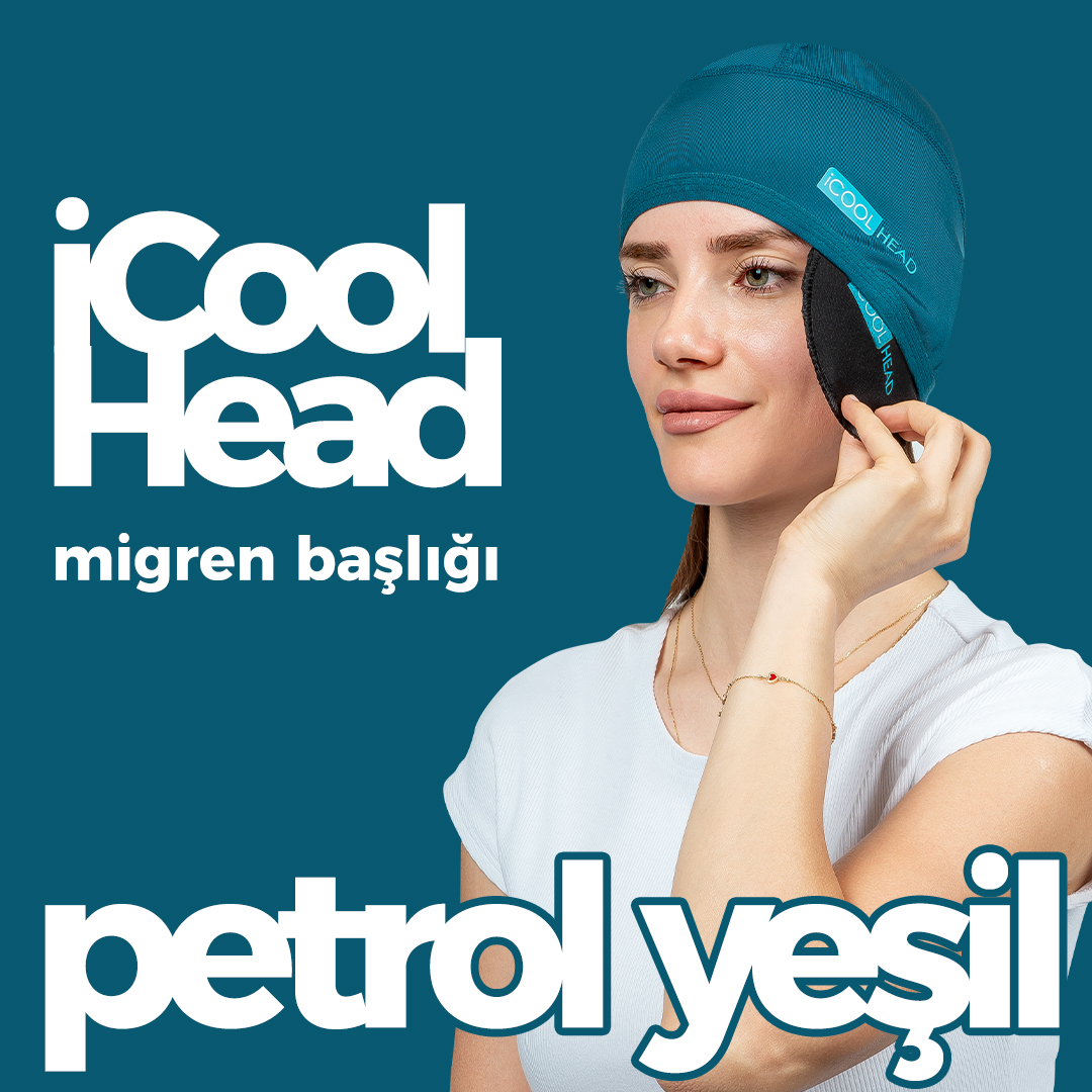 iCool Head Baş Ağrısı Rahatlatma Başlığı - Petrol Yeşil