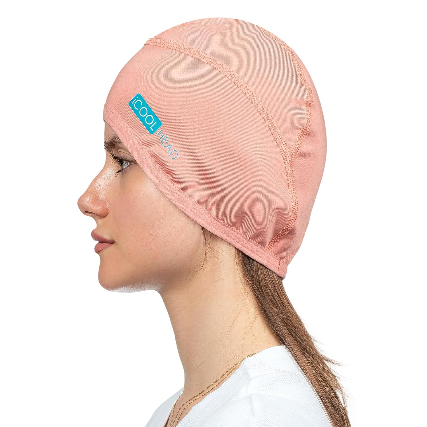 iCool Head Havuz Bonesi, Yüzücü Bone, Deniz Bonesi, Bisikletçi Beresi, Kask Beresi, Yürüyüş Başlığı (Somon)